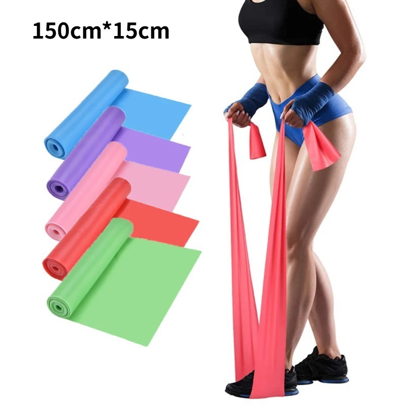 Pilates Yoga Home Workout - Natürliche Latex-Widerstandsbänder, Elastische Trainingsbänder für Yoga,