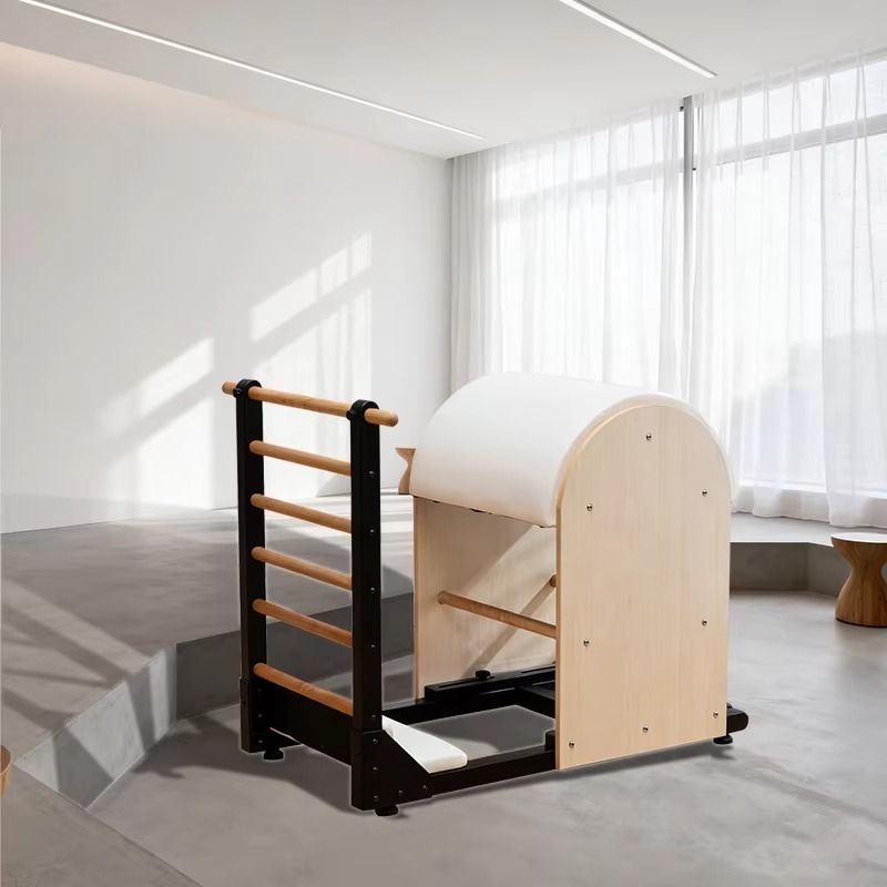 Pilates Yoga Core - YTYIN Stahl-Ladder-Barrel mit Holzkörperkern, Pilates-Yoga-Ladder-Barrel aus