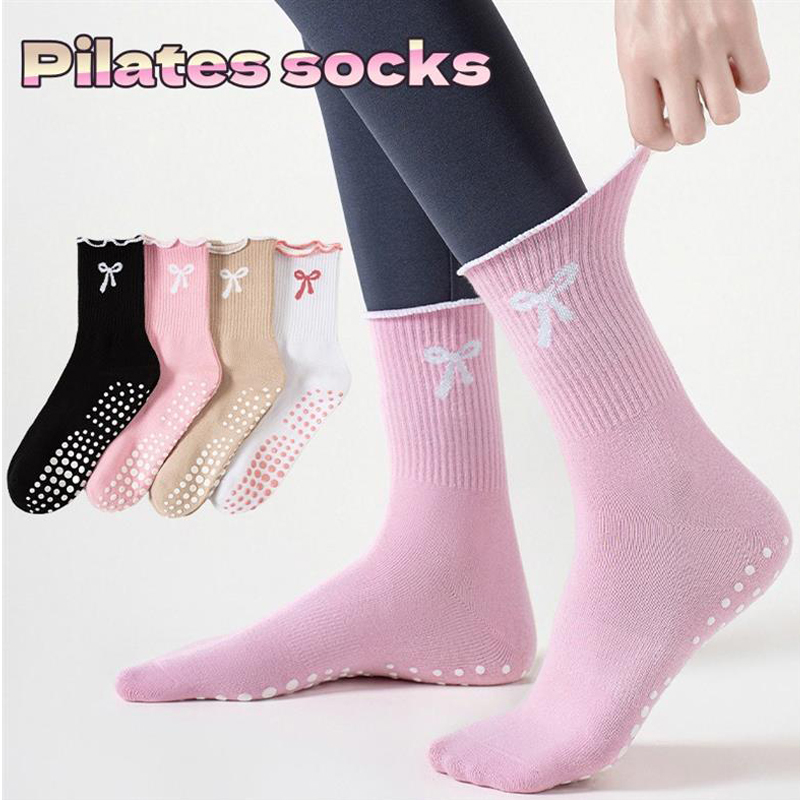 Pilates & Yoga Elastic Band - Dreamlikelin 1 Paar Damen-Pilates-Socken, rutschfeste, professionelle
