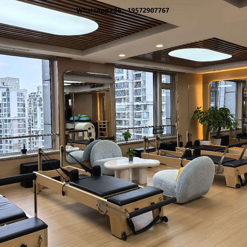 Pilates Yoga Core - Maßgefertigtes Ahorn-Holz Verstellbares Multifunktionales Pilates Core-Bett