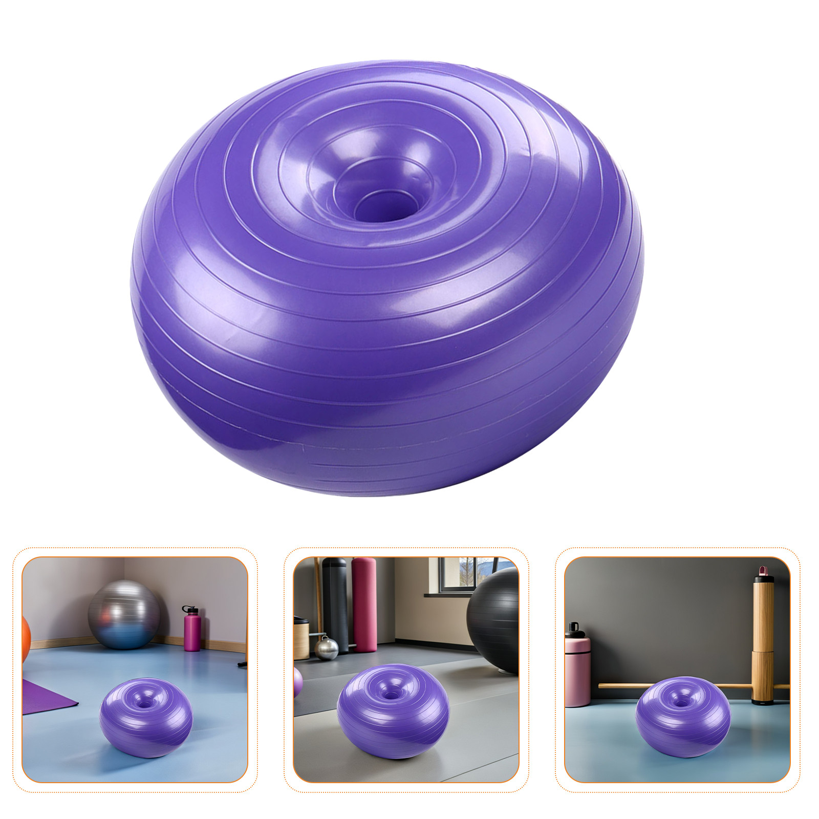 Pilates Yoga Ball Workout - Yoga-Hilfsball in Donut-Form, Explosions-Balance-Trainer, Übungsball in