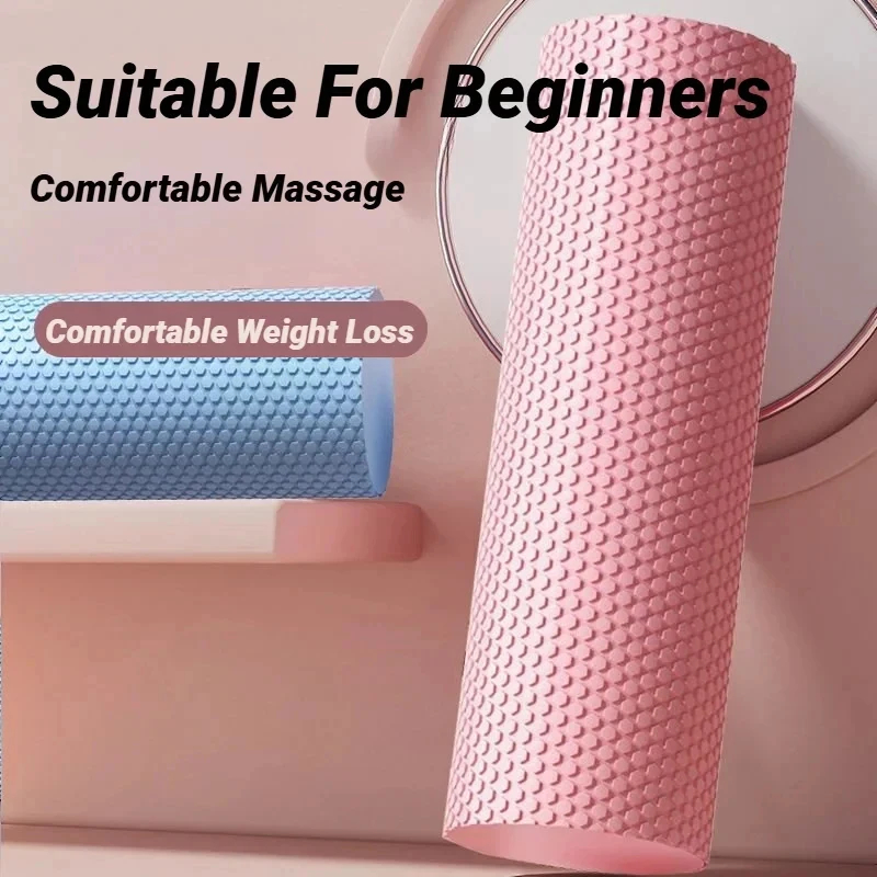 Pilates Yoga Home Workout - Sechseckige EVA-Schaumstoff-Yoga-Rolle, 10 cm × 30