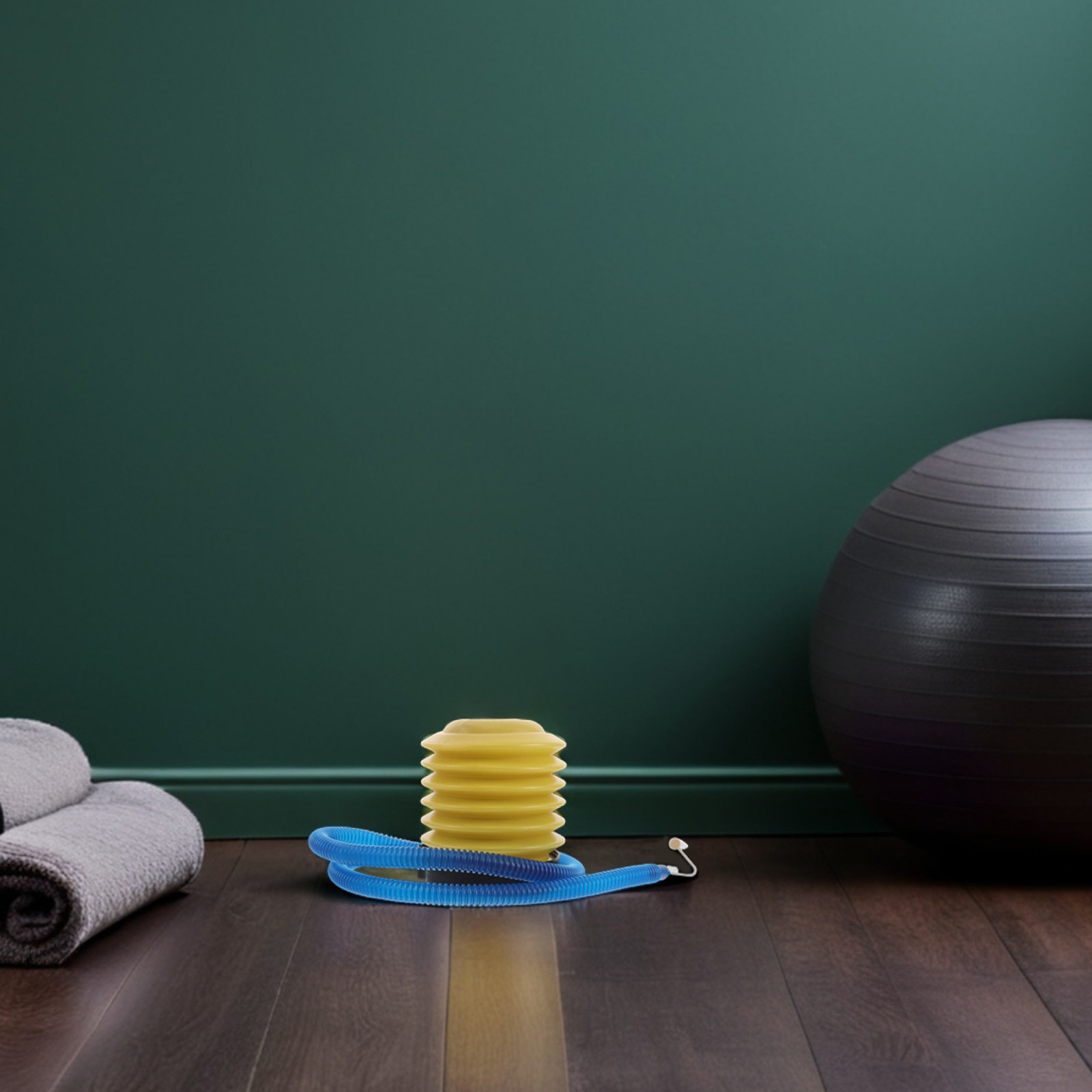 Yoga Pilates Yoga - 1 Set Yoga-Ball-Pumpe, manueller Fußpumpen-Luftaufblaser mit
