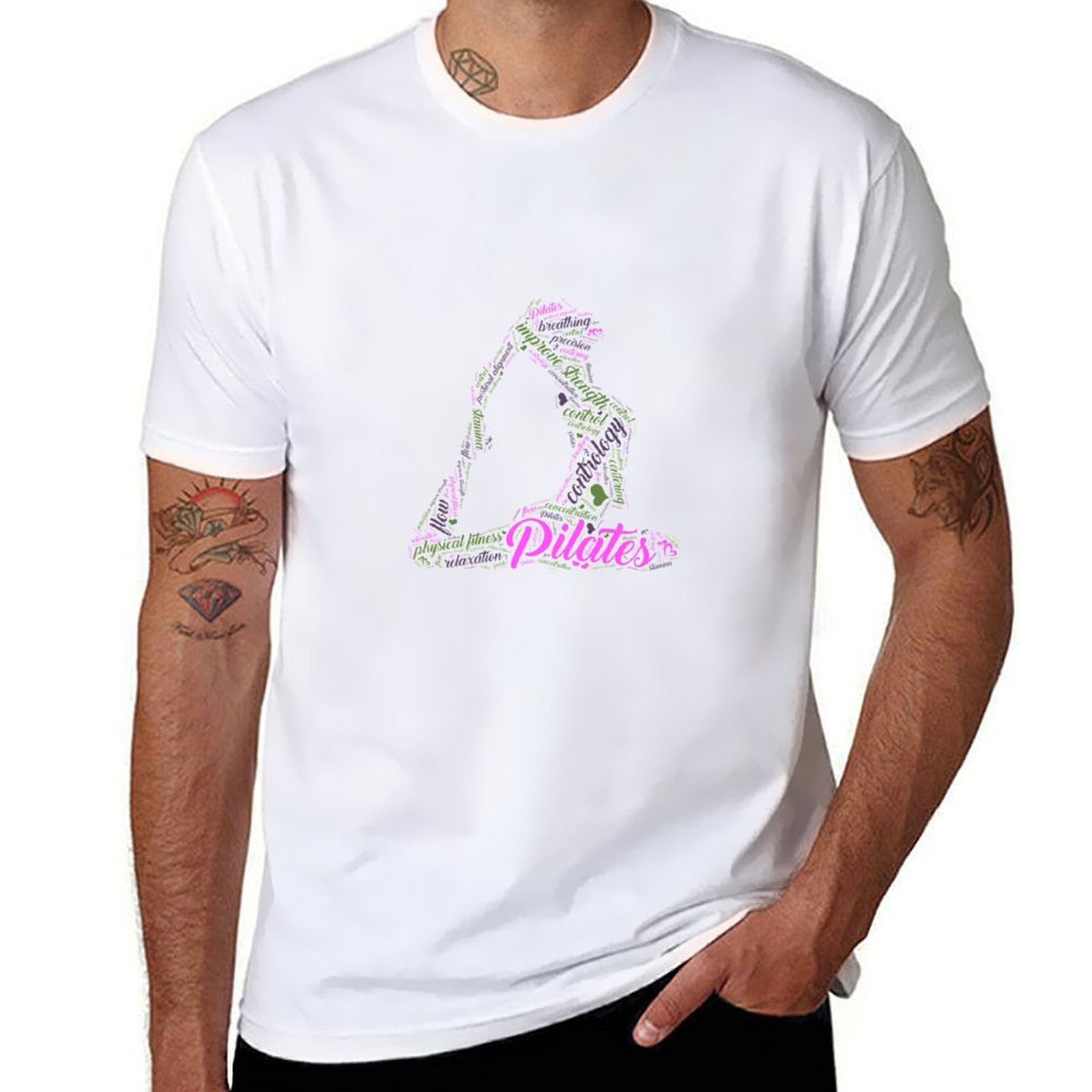 Pilates Yoga Classes - Damen Fun Word Cloud und Cute