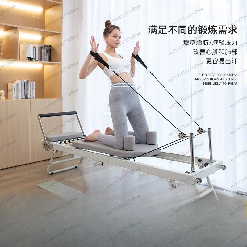 Pilates Yoga Home Workout - Heim-Fitness Pilates Reformer Ausrüstung, Großes Faltbares