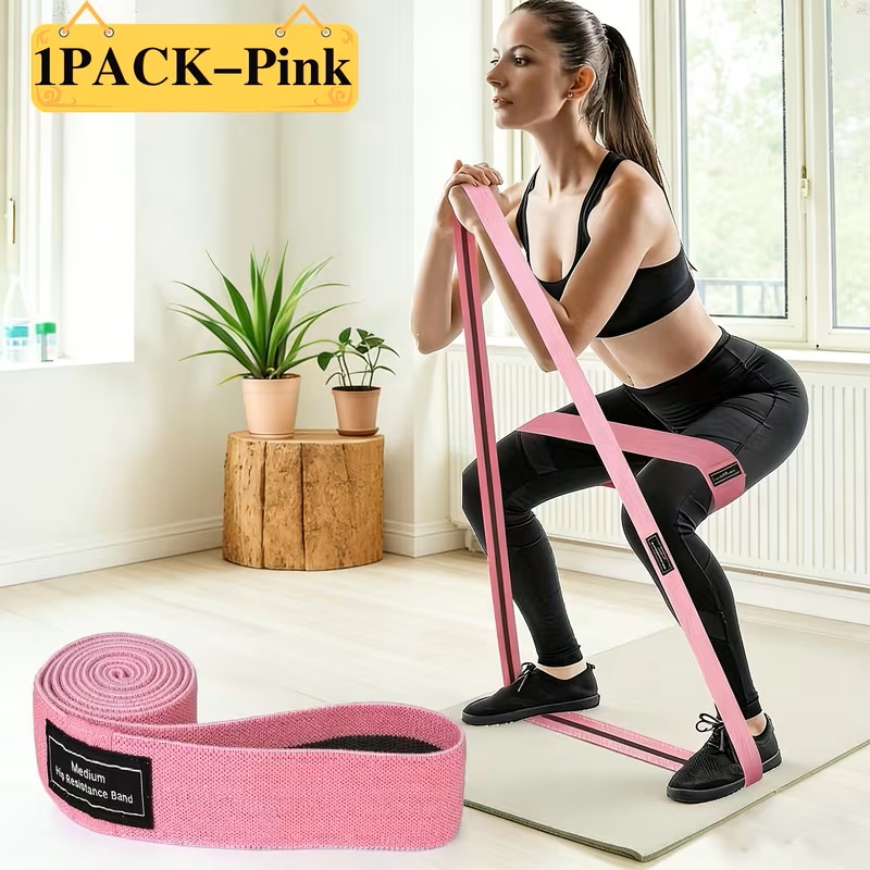 Pilates Yoga Home Workout - 3er-Set/1er-Pack Widerstandsbänder für Beine und Hüften,