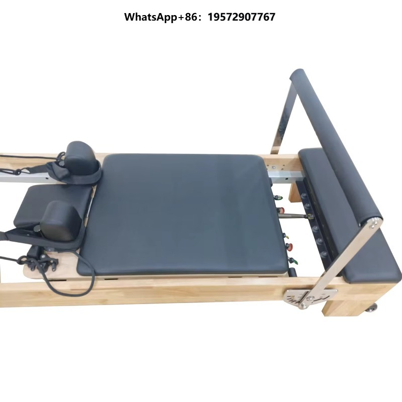Pilates Yoga Core - Pilates-Reformer aus massivem Eichenholz, kommerzielle Studioqualität,