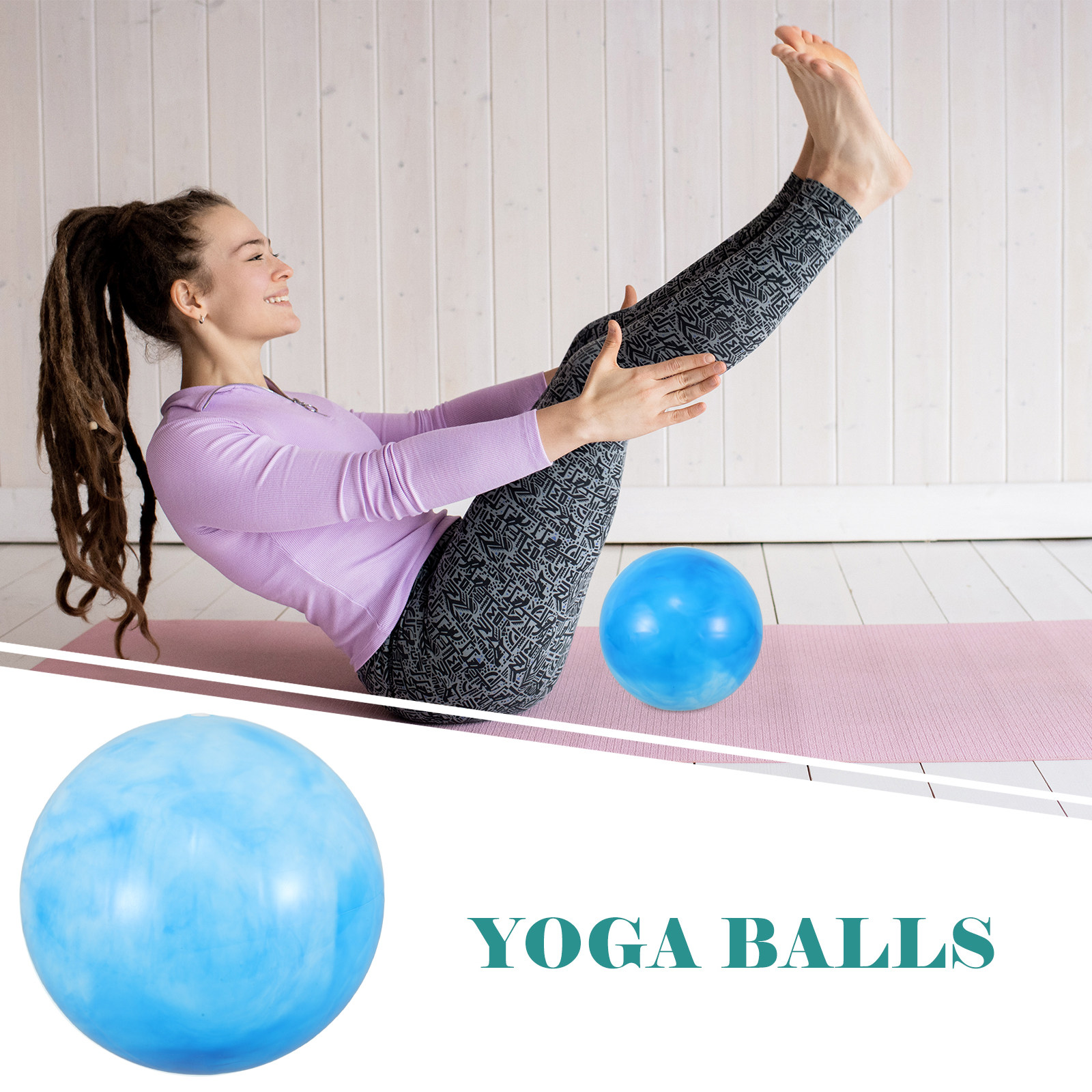 Pilates Yoga Tone - Mini Pilates Ball 25 cm Aquarell-Ästhetik