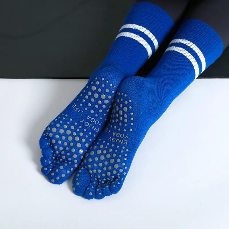 Yoga Pilates Yoga - Frauen Atmungsaktive Yoga Socken Mid-rohr Nicht-slip