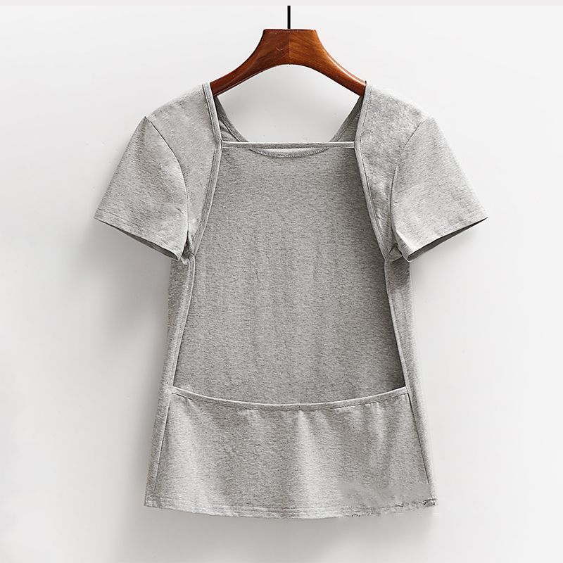 Pilates Yoga Hot - Sexy Rückenfreies Kurzarm-Yoga-T-Shirt für Damen, Pilates-Tanz-Sport