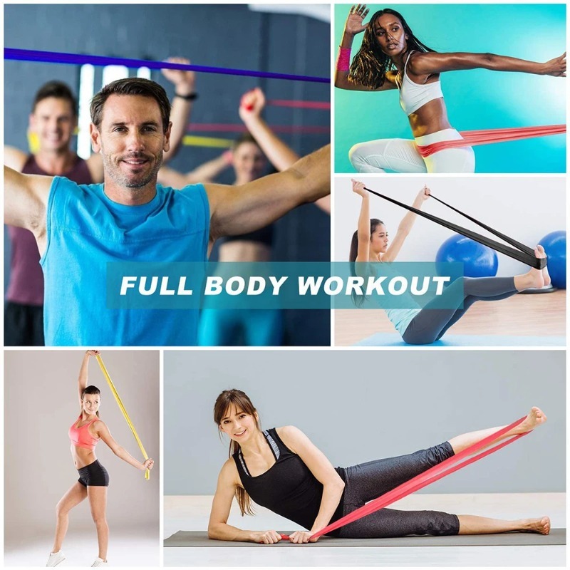 Natürliche Latex-Widerstandsbä – Pilates Yoga Home Workout Bewertung und Preis