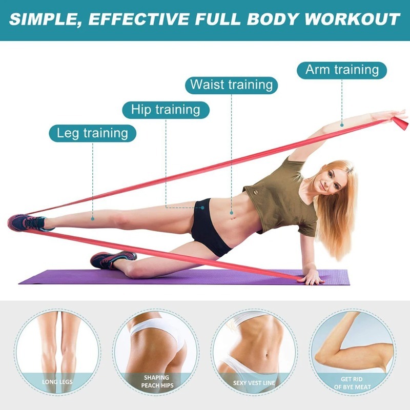Natürliche Latex-Widerstandsbä – Pilates Yoga Home Workout Bewertung und Preis