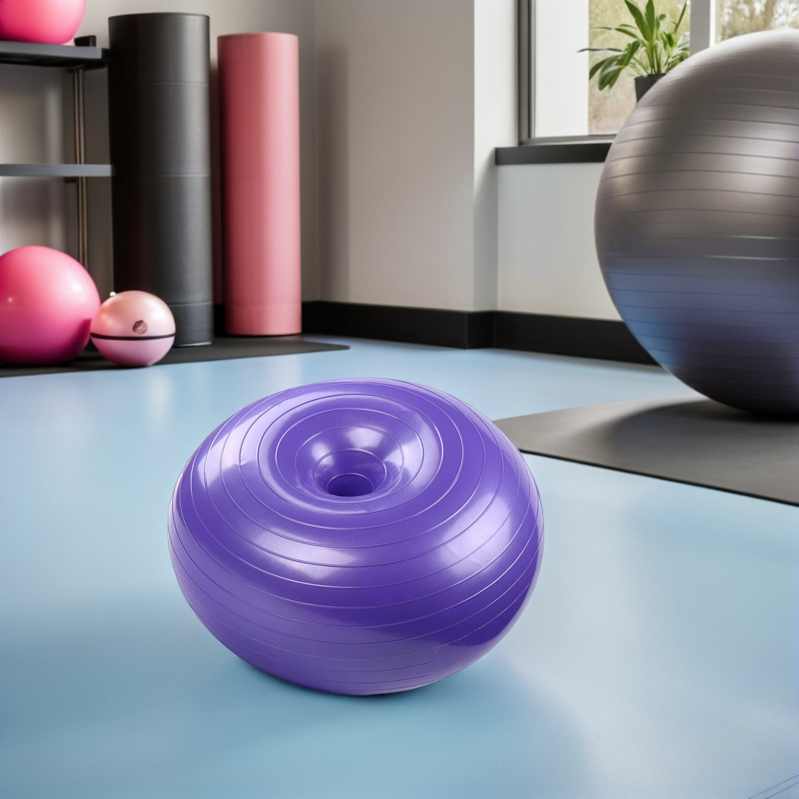 Yoga-Hilfsball in Donut-Form,  – Pilates Yoga Ball Workout Bewertung und Preis