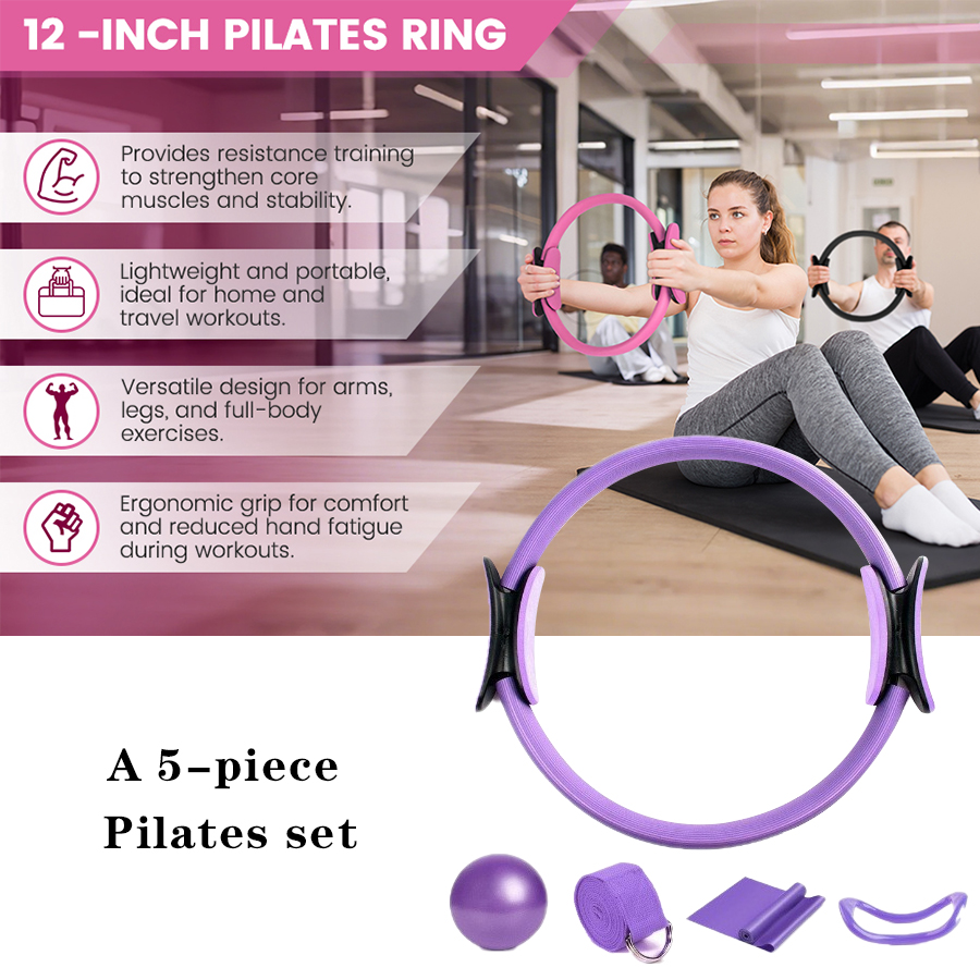 Kundenspezifisches LOGO 5-teil – Pilates Yoga Home Workout Bewertung und Preis