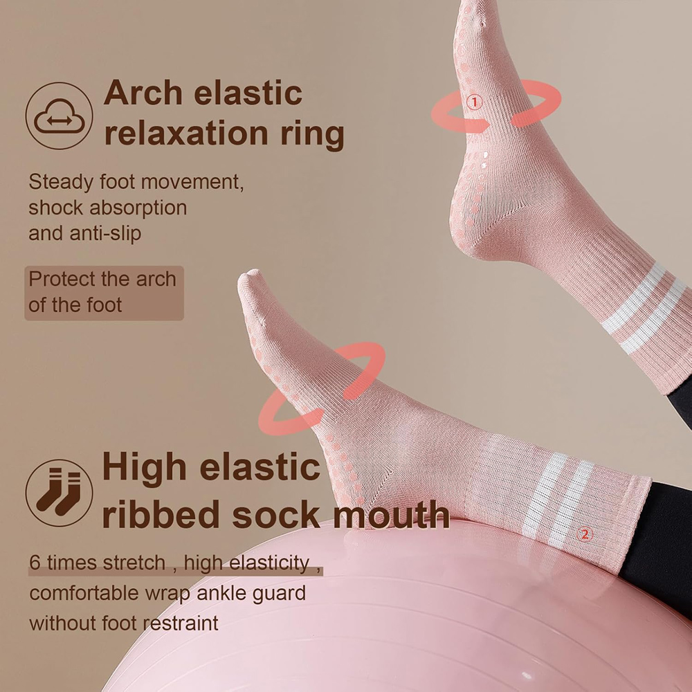 Yoga-Pilates-Socken mit Griffe – Pilate Yoga Workout Bewertung und Preis