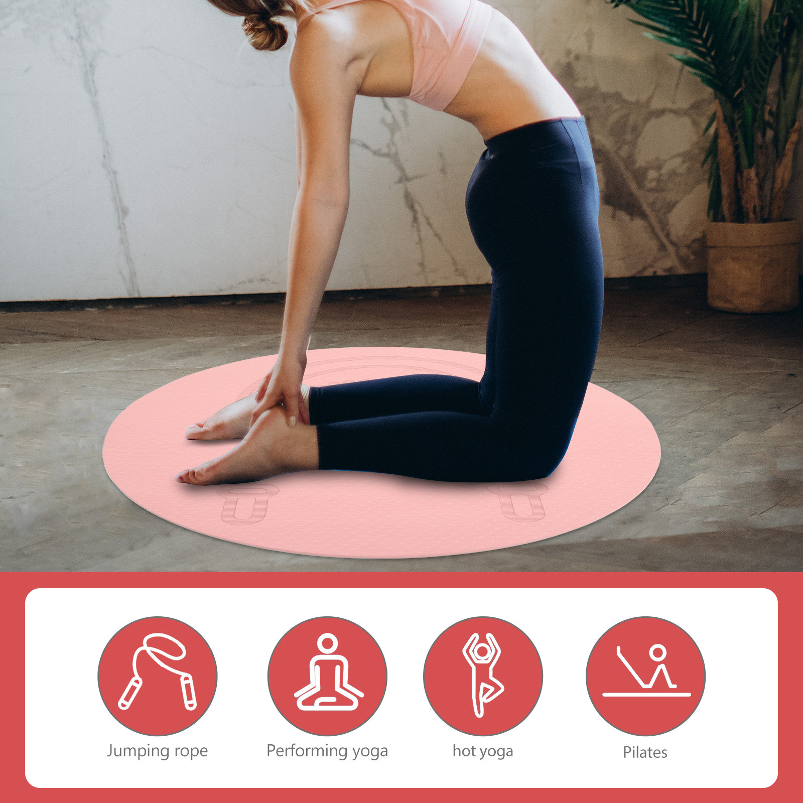 TPE-Springseilmatte, rutschfes – Pilates Yoga Hot Bewertung und Preis