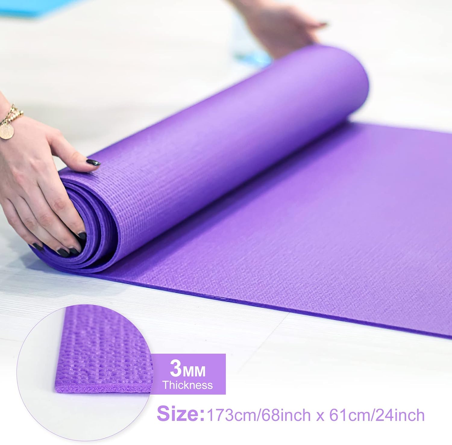 3 mm Dünne Yogamatten Leichte  – Pilates Yoga Classes Bewertung und Preis