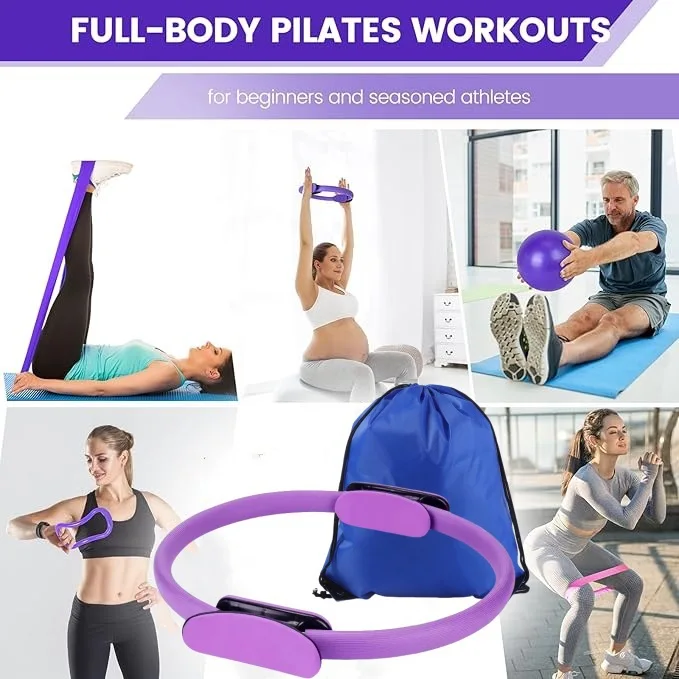 Pilates Ball Set Widerstandsbä – Pilates Yoga Ball Workout Bewertung und Preis